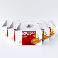 Boîtes alimentaires personnalisées frites poulet frit pépites carton papier à emporter boîte d'emballage alimentaire