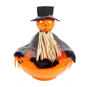 Indoor Haunted House Spooky Hanging Spider Web Led Lighted Eyes Skull Halloween Decoration - Product Image 6