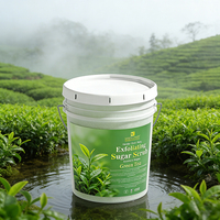 Gommage corporel au sucre bio hydratant et exfoliant de haute qualité, formule personnalisée pour les salons de beauté américains