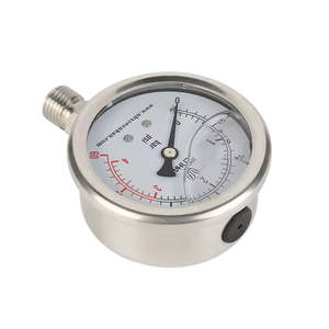Manômetros de Pressão Preenchidos com Líquido de Aço Inoxidável para Cervejaria <span class=keywords><strong>100</strong></span> <span class=keywords><strong>PSI</strong></span> - Product Image 3
