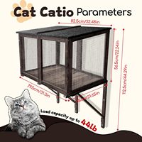 Lit hamac de luxe en bois 2 en 1 pour chat perchoir de fenêtre robuste avec ventouses puissantes