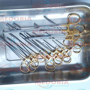 Ensemble d'instruments chirurgicaux orthopédiques manuels internationaux de qualité supérieure Medoria TC Olsen Mayo Hegar DeBakey Cooley 10 pièces - Product Image 5