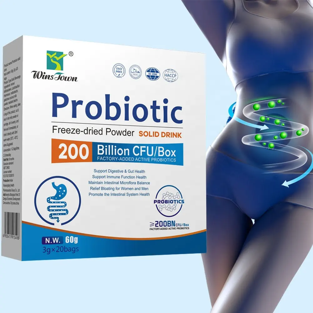Probiotica Poeder Gezondheidszorg Supplement Instant Probiotica Gezondheid Immuniteit Ondersteuning Oem Probiotische Vaste Drank