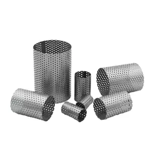 Custom Stainless Steel Y Type Filter Cylinder Industrial Pipe Valve Perforated Mesh Filter Drum