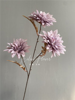 C-APF008 feuilles violettes artificielles, vente en gros, branche de fleur, feuille de tige, pour fête de mariage, décoration d'hôtel