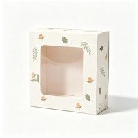 Boîtes alimentaires personnalisées pour fenêtre, finition mate, pour mini-gâteaux, desserts et emballages cadeaux pour événements de mariage