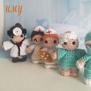 Jeux de rô<span class=keywords><strong>le</strong></span> pour enfants, Mini peluche, Crochet, petite poupée médecin, ensemble de jouets d'hôpital, jeu de simulation - Product Image 5