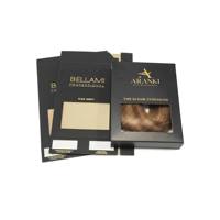 Caja de Cartón Plegable Ecológica para Extensiones de Cabello, Cajas de Papel para Empaque de Extensiones de Cabello Profesionales de Salón