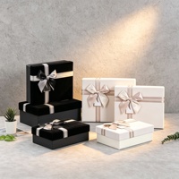 Boîte en velours de luxe, coffret cadeau premium, ensemble de 3 pièces, coffret cadeau cosmétique avec ruban, boîte cadeau rectangulaire en velours, emballage en velours