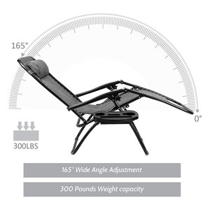 Chaise longue de plage zéro gravité pliable, légère, portable, confortable pour la chambre, l'hôtel et le parc - Product Image 6