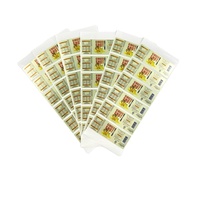 Étiquettes autocollantes en papier couché rectangulaires avec logo personnalisé