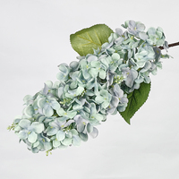 Buket bunga Hydrangea imitasi hidup untuk dekorasi dalam ruangan dan penggunaan acara