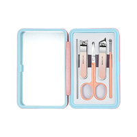 Ensemble de coupe-ongles en acier inoxydable, 5 pièces, Kit professionnel de manucure et pédicure, outils de toilettage pour la maison et les voyages