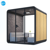 Grande cabine acoustique de réunion de bureau pour plusieurs personnes modulaire insonorisée pour l'intérieur et l'extérieur