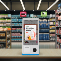Terminal de point de vente intelligent 15,6 pouces à écran tactile avec paiement EMV/NFC/QR, lecteur de codes-barres, pour supermarché, compatible SDK