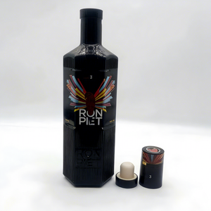 ขวดแก้วเปล่าสีดำขนาด 500 มล. <span class=keywords><strong>750</strong></span> มล. พร้อมจุกไม้ก๊อกสำหรับเครื่องดื่ม จิน วิสกี้ วอดก้า ขายดีปี 2026 - Product Image 3