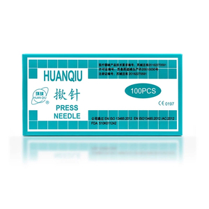 เข็มฝังเข็มแบบใช้แล้วทิ้งอเนกประสงค์และสติ๊กเกอร์ 100 ชิ้นคลาส 1 การฝังเข็มทางการแพทย์ที่หูจัดส่งฟรี - Product Image 2