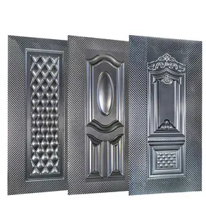 Cold Embossed Steel Doors Skin Panel Plate Moulded Sheet For Houses Gate Exterior Stamped Metal Moulding Skin Interior