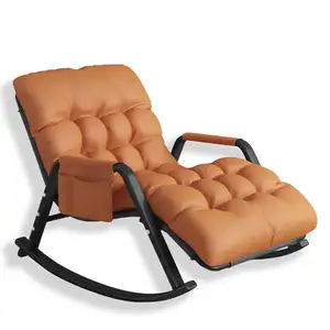 Villa beludru santai kursi goyang kursi malas untuk kursi ruang tamu berlengan kursi ruang tamu kursi goyang Cina