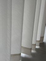 Nouveau rideau occultant moderne en polyester/bambou, style encre de Chine, écologique, doux, pliable, pour l'intimité et la lumière douce