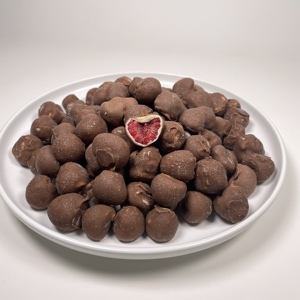 Framboises enrobées de <span class=keywords><strong>chocolat</strong></span> croustillantes et sucrées Hicey, certifiées HALAL, vente en gros, framboises surgelées enrobées de <span class=keywords><strong>chocolat</strong></span> - Product Image 4