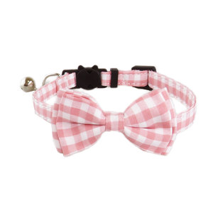 <span class=keywords><strong>Collar</strong></span> para perros y gatos de nueva fábrica en stock, lazo a cuadros para mascotas, suministros para mascotas, <span class=keywords><strong>Collar</strong></span> con pajarita - Product Image 2