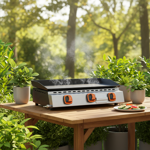 Offre Spéciale <span class=keywords><strong>Plancha</strong></span> de gril à <span class=keywords><strong>gaz</strong></span> extérieur en acier inoxydable à trois brûleurs pour <span class=keywords><strong>la</strong></span> cuisson au barbecue en plein air - Product Image 4