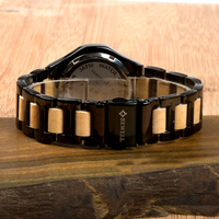 Relojes de Marca de Moda Más Vendidos para Mujer, Reloj de Pulsera de Madera con Cuarzo, Precio de Fábrica al por Mayor