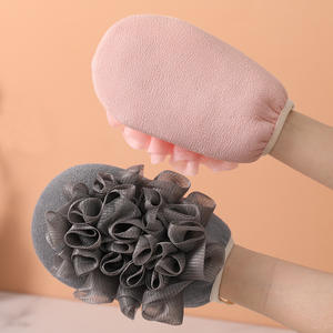 Gant de bain exfoliant kess marocain 2 en 1 de haute qualité pour bain corporel éponge luffa - Product Image 4