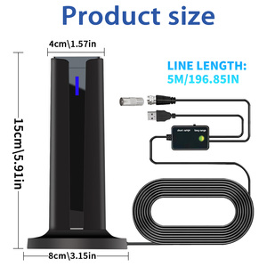 <span class=keywords><strong>Antenne</strong></span> TV numérique HDTV pour ondes terrestres avec amplificateur, <span class=keywords><strong>antenne</strong></span> TV intérieure - Product Image 2