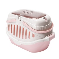 Étui d'aviation pour animaux de compagnie lapin cochon d'inde petit chat chien écureuil dragon chat cage de ceinture universelle avec maille de fond d'urine