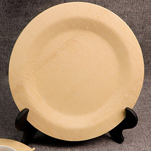 จานไม้ไผ่สำหรับอาหารค่ำเป็นมิตรกับสิ่งแวดล้อมแบบใช้แล้วทิ้งย่อยสลายได้ตามธรรมชาติ - Product Image 2