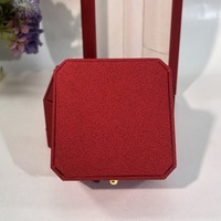 Boîte à bijoux de Noël de style populaire avec grand médaillon imprimé et boucle dorée rectangulaire, couleur personnalisée, vente directe d'usine Jinsky