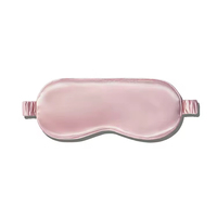 Masque de sommeil en soie de luxe personnalisé avec logo, sangle élastique, anti-rides, super doux, 100 % soie de mûrier, vente chaude