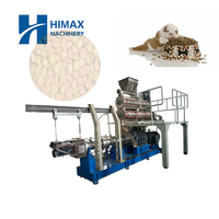 Línea de producción de alimentos secos para perros y gatos, máquina de fabricación de pellets de alimentación animal, línea de procesamiento de pellets de comida para perros