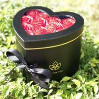 Boîte Cadeau en Papier en Forme de Cœur Double Couche Rose Rouge Blanc Personnalisée, Boîte de Luxe en Forme de Cœur pour Fleur de Rose, Idéale pour la Fête des Mères