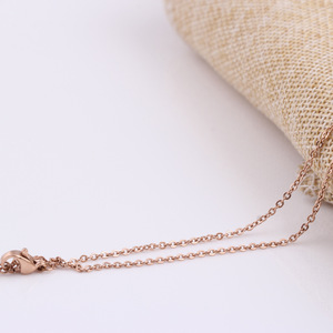 Collier pendentif en zircon en forme de goutte d'eau en or rose pour femmes, bijoux de mode, cadeau - Product Image 3