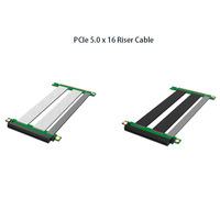 Fils haute vitesse et lignes électriques dédiées pour câble d'extension de carte Riser PCIe 5.0x16 Gpu Extender