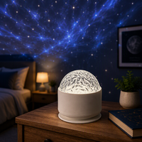 Projecteur LED 16 couleurs effet aurore, design moderne à ondulations d'eau pour chambre à coucher, idéal pour décorations de Noël, fêtes et festivals, veilleuse
