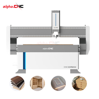 Machine de fraisage CNC 3 axes Alpha avec commande DSP et table à vide pour le bois/MDF/contreplaqué, broche 3-6 kW, routeur 3D pour le bois
