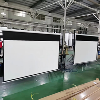 Écran de projection ALR électrique escamotable pour plafond de salle de réunion, 100'' 120'' 135'' 150'' 180 pouces, format 16:9