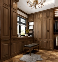 Armoire de style américain antique de luxe avec boîte à bijoux pour dressing