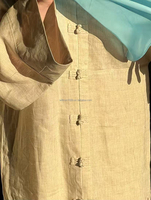 Robe et pantalon musulmans en lin de qualité supérieure Willson, couleur unie, respirant, ensemble de robe abaya modeste pour femmes, abayas longues pour femmes