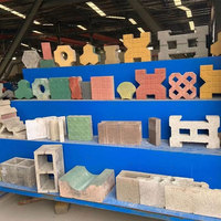 Machine de fabrication de blocs de béton QT4-15 automatique, ligne de production de briques solides à faible investissement