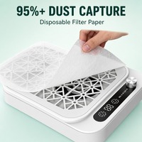 Aspirateur de poussière professionnel pour ongles, double turbo, ventilateur sans balais, écran LCD, régulation de vitesse par bouton, aspiration puissante pour salon