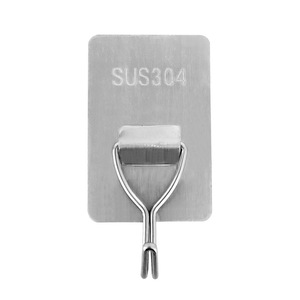 High-strength stainless steel <b>hooks</b>, adhesive, no drilling required, suitable for <b>bathrooms</b>, living rooms, kitchens, and - Product Image 5