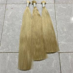 ที่มีคุณภาพดีหนังกำพร้าชิดซูเปอร์คู่ผมสีบลอนด์ยุโรปมนุษย์ผมบริสุทธิ์เรมี่ไฮไลท์สีต่อผม - Product Image 1