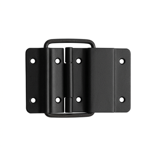 Charnières robustes en fer à 8 trous <span class=keywords><strong>avec</strong></span> supports pour flight cases - Noir mat classique professionnel FS5051 - Product Image 4