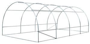 Invernadero de túnel de 6x3x2m, cubierta de PE verde protectora UV de 140g con puerta con cremallera y 12 ventanas de pantalla <span class=keywords><strong>para</strong></span> ventilación - Product Image 3