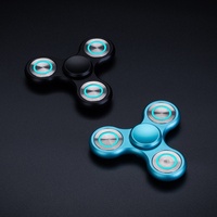Fidget Spinner en alliage d'aluminium, spinner à doigts en acier inoxydable, jouet rotatif magique de décompression pour les jeunes
